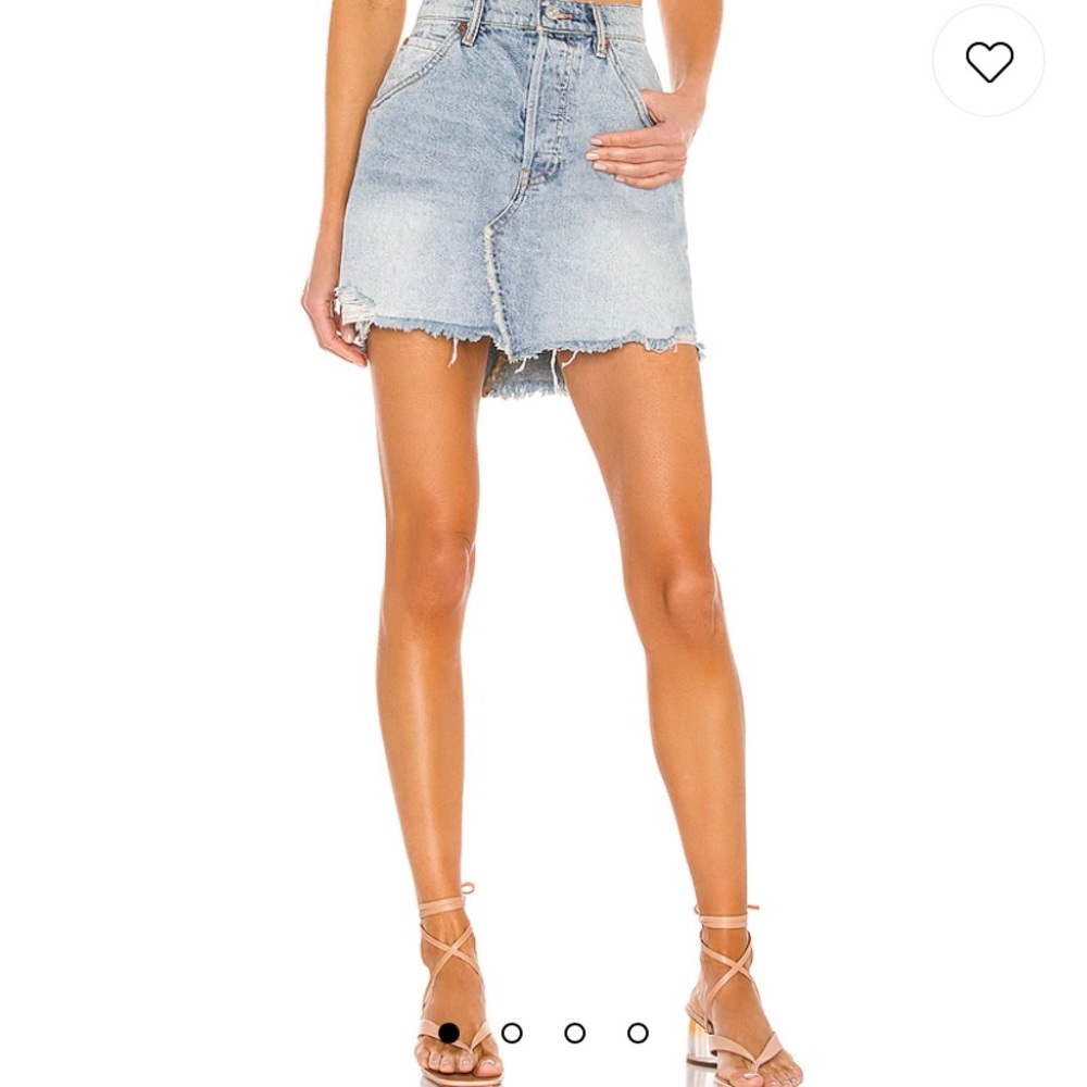 Free People denim skirt